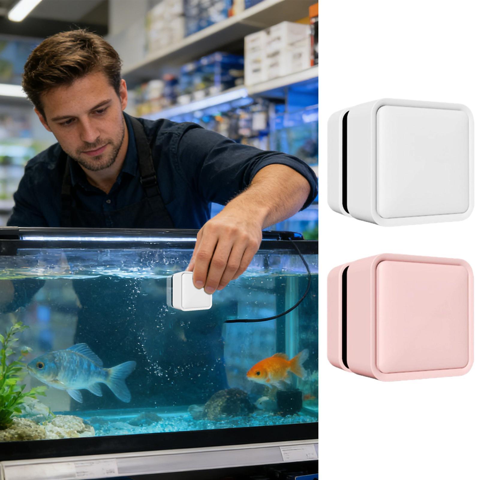 Aquarium Fish Escape - Pembersih Tangki Ikan Magnetik Pengikis Dua