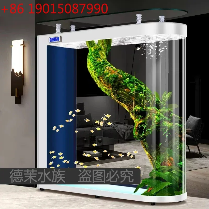 Aquarium Xl - Akuarium kaca dari lantai hingga langit-langit,