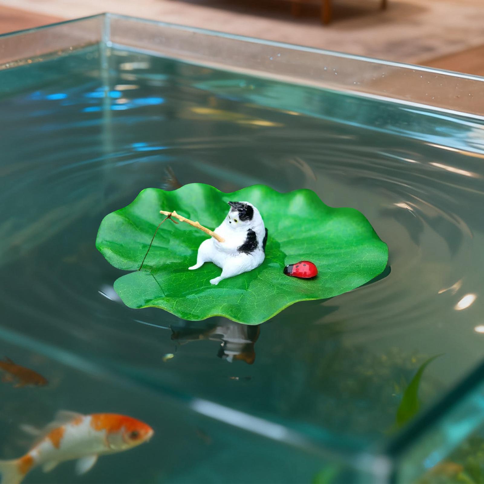 Aquarium Fish Escape - Dekorasi Akuarium Model Ikan Kucing Mengambang,