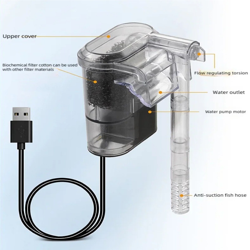 Filter USB Mini Gantung untuk  - Aquarium Xl ulasan dan harga