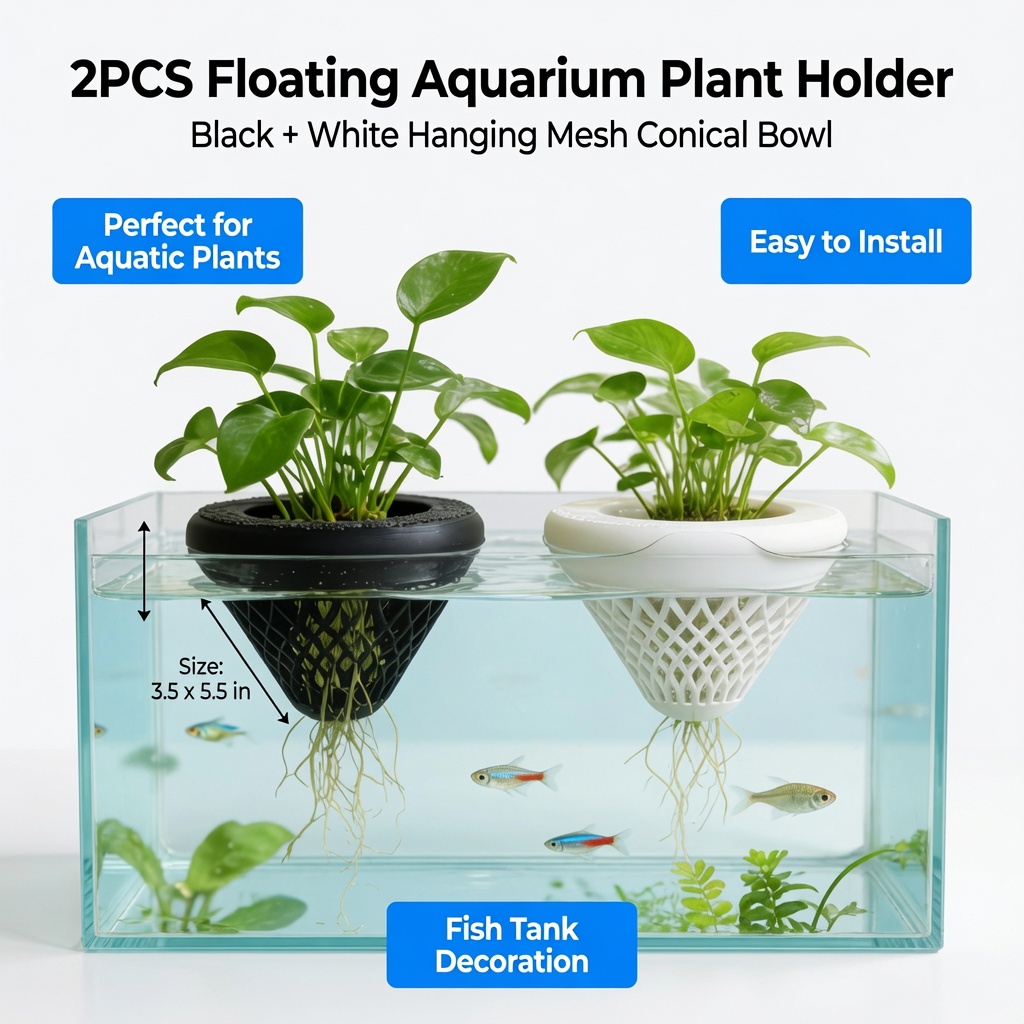 2 Buah Tempat Tanaman Akuarium - Aquarium Fish Escape ulasan dan harga