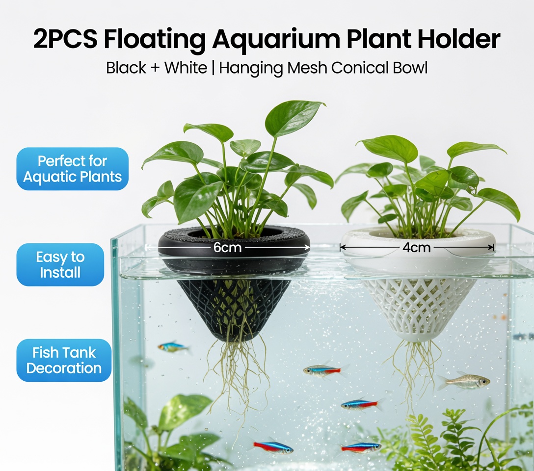 2 Buah Tempat Tanaman Akuarium - Aquarium Fish Escape ulasan dan harga