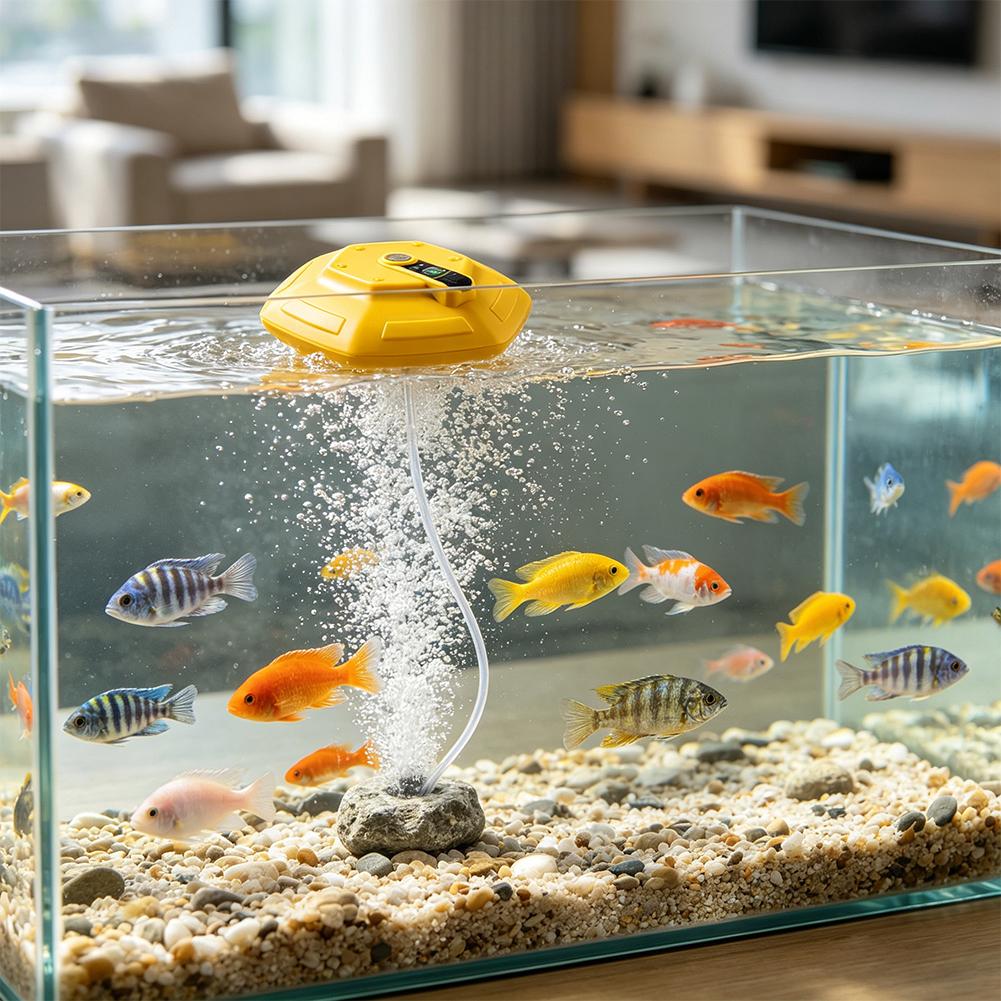Pompa Oksigen Akuarium Nirkabe - Aquarium Fish Escape ulasan dan harga