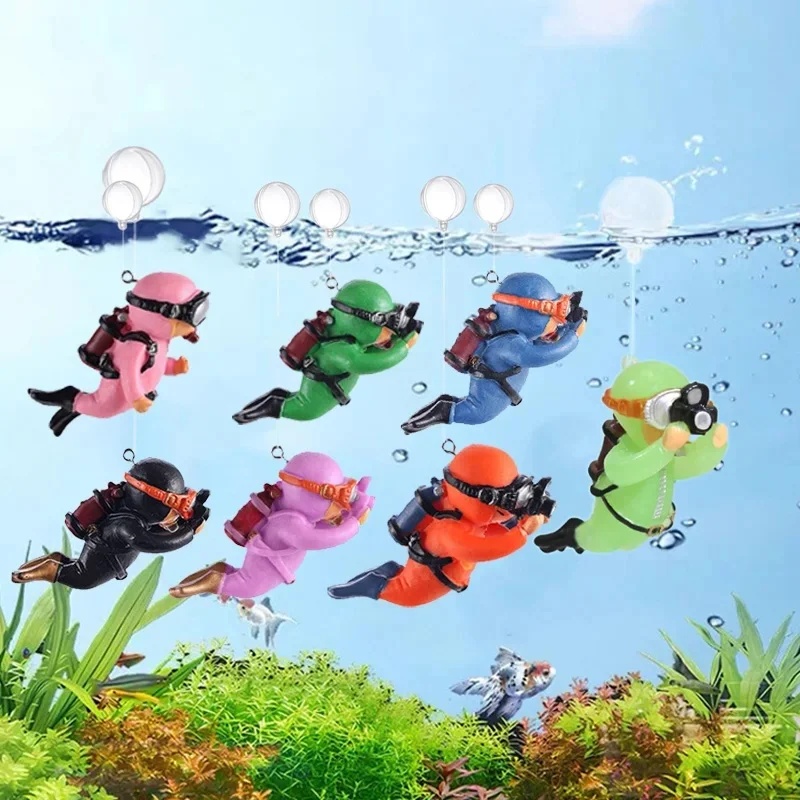 1/2 buah Ornamen Penyelam Akua - Aquarium Fish Popular ulasan dan harga
