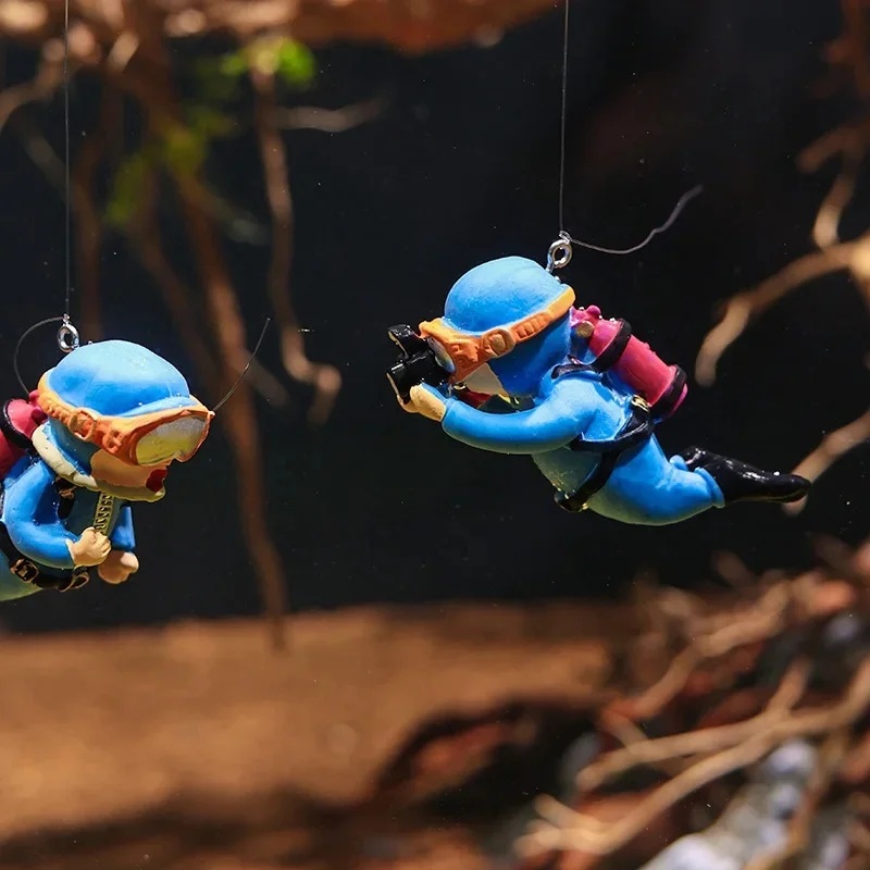 1/2 buah Ornamen Penyelam Akua - Aquarium Fish Popular ulasan dan harga