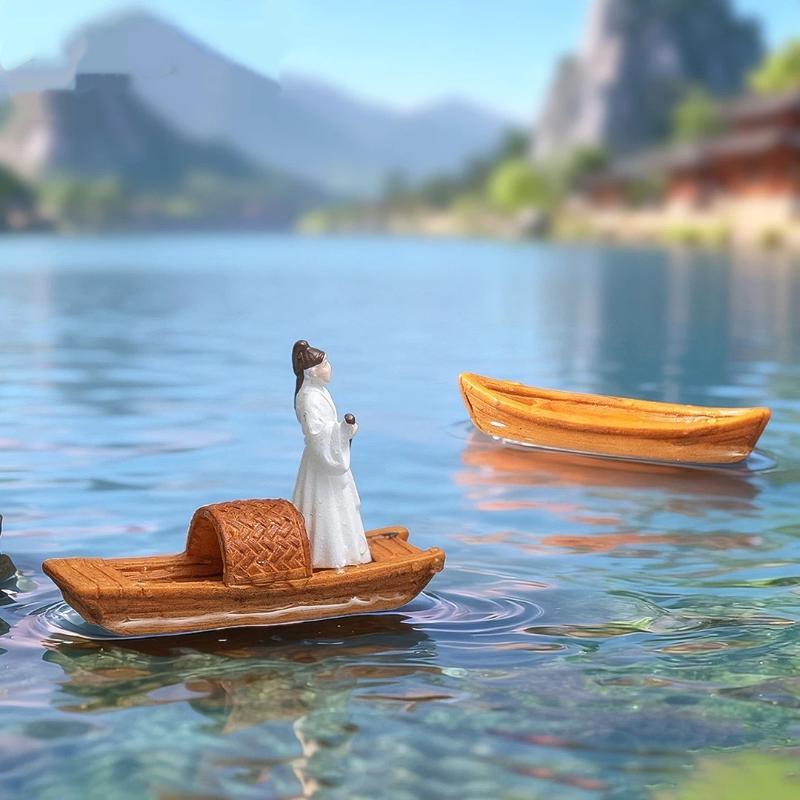 【S】Model Perahu Mini Mengamban - Aquarium Fish Escape ulasan dan harga