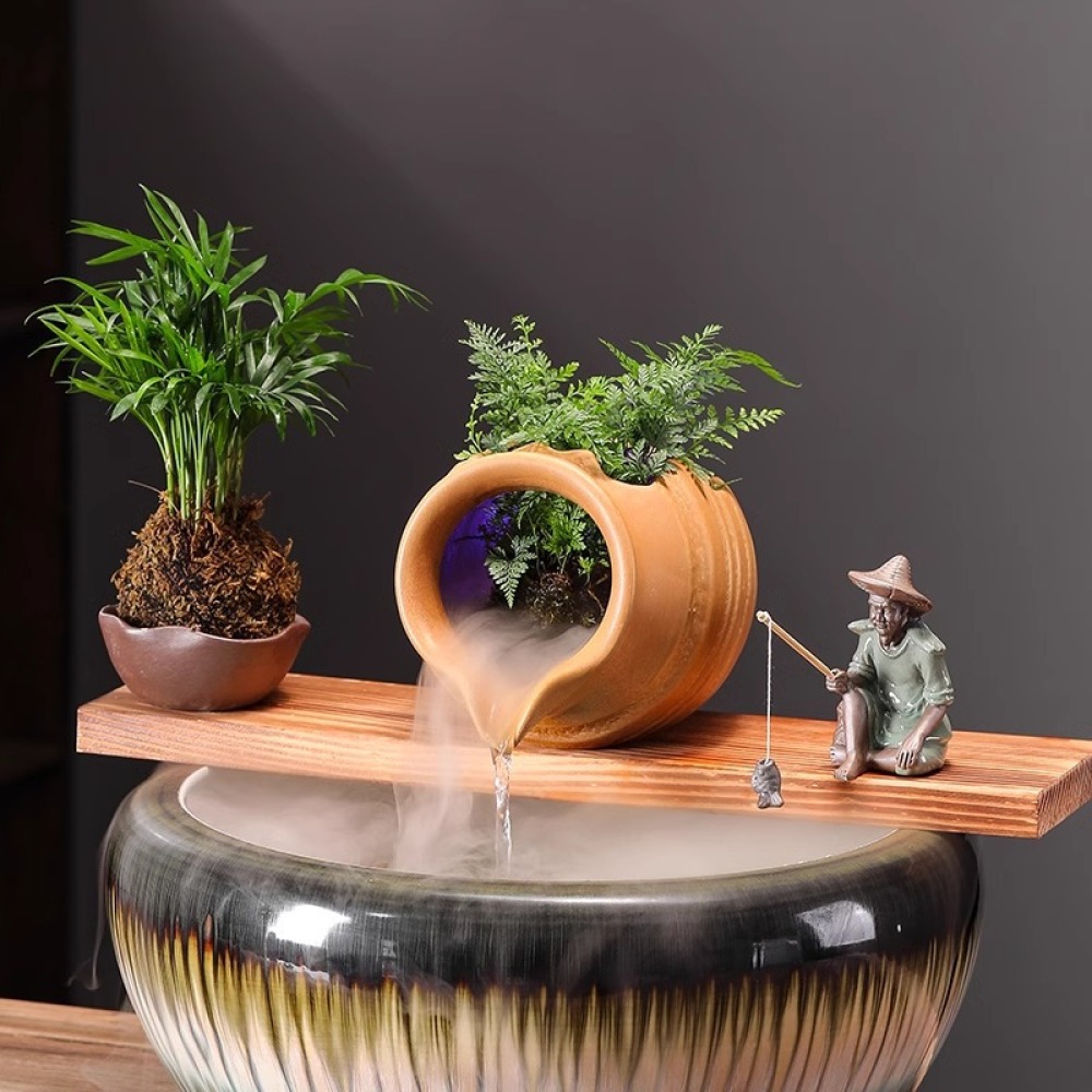 Wadah Air Mancur Keramik untuk - Aquarium Fish Jar ulasan dan harga