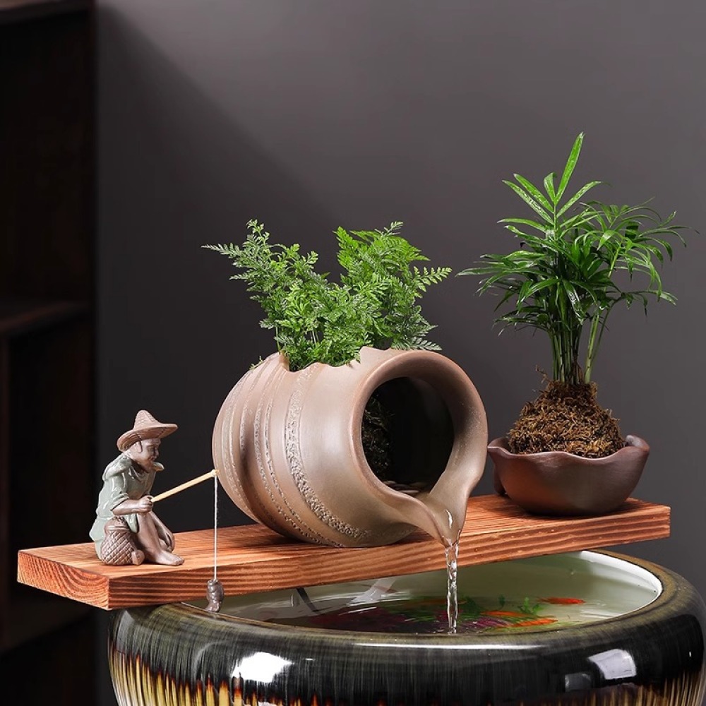 Wadah Air Mancur Keramik untuk - Aquarium Fish Jar ulasan dan harga