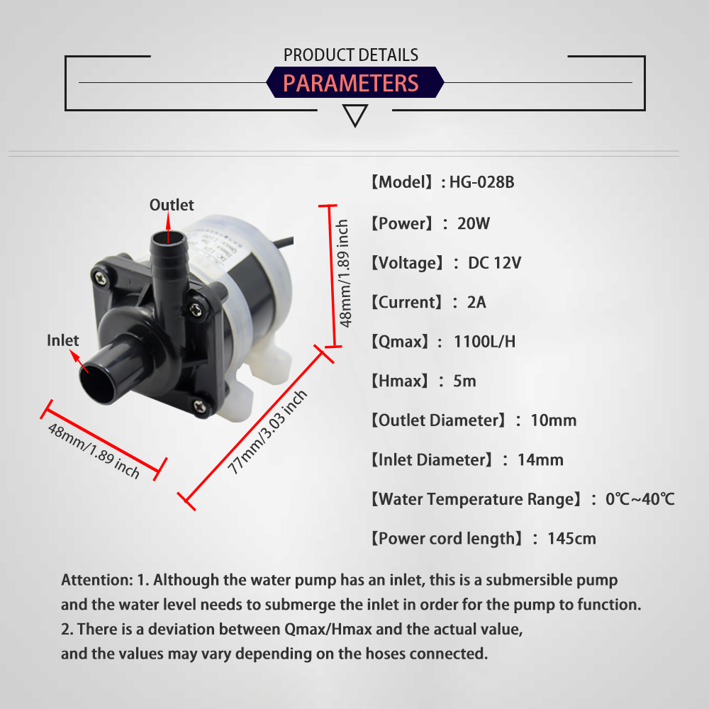 Pompa Submersible kecil tanpa  - Aquarium Fish Tank ulasan dan harga