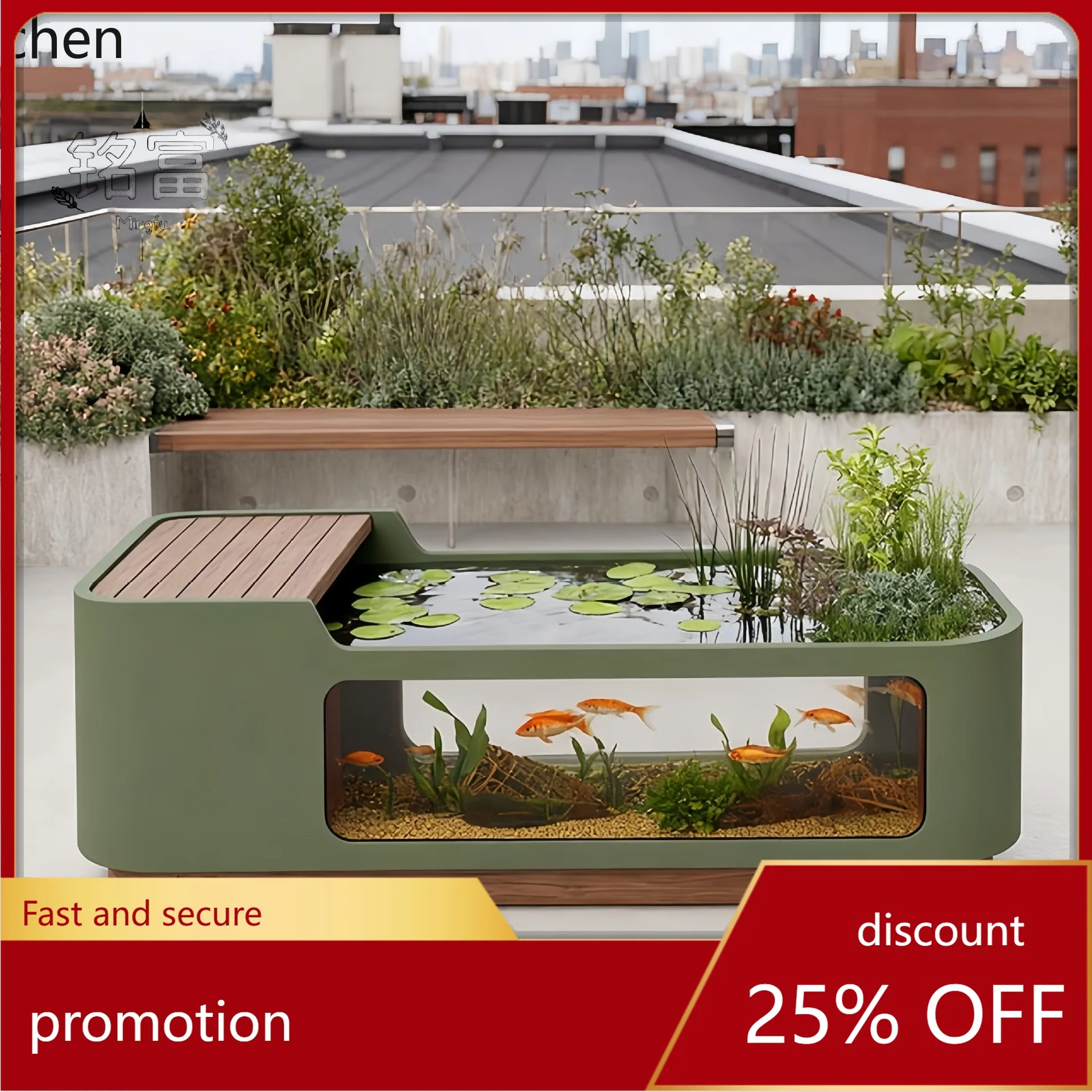 B7- Kotak bunga kolam ikan air - Aquarium Xl ulasan dan harga